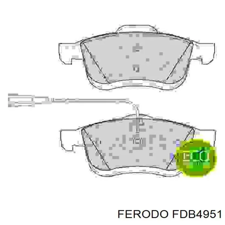 FDB4951 Ferodo sapatas do freio dianteiras de disco