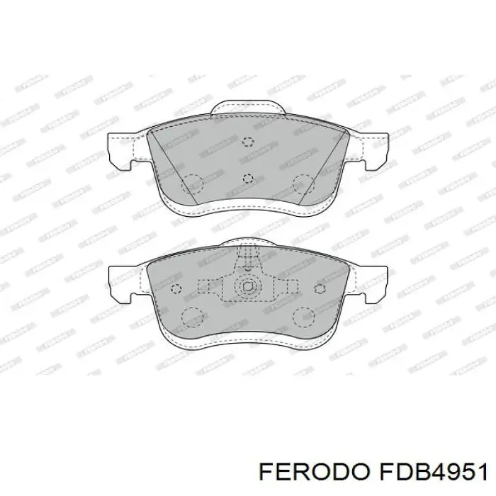 Pastillas de freno delanteras FDB4951 Ferodo