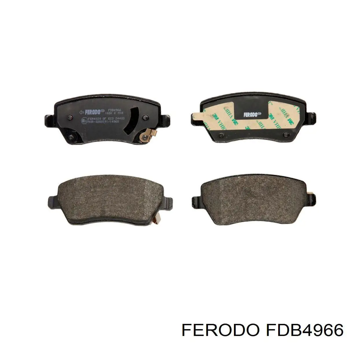 FDB4966 Ferodo sapatas do freio dianteiras de disco