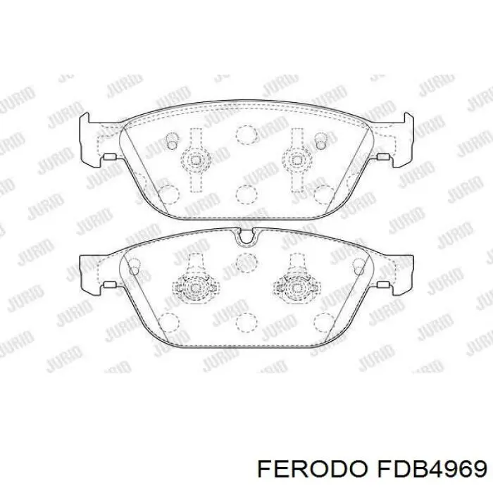Тормозные колодки Ferodo FDB4969