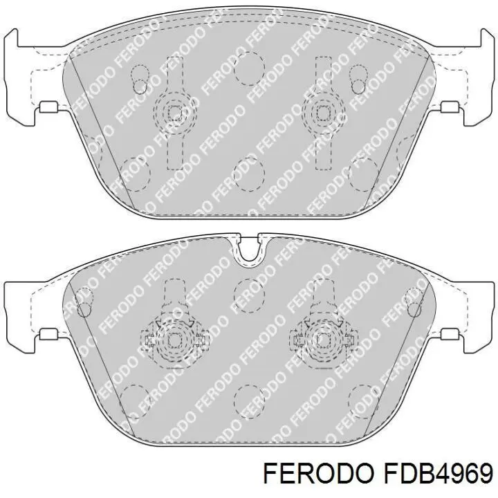 Передние тормозные колодки FDB4969 Ferodo