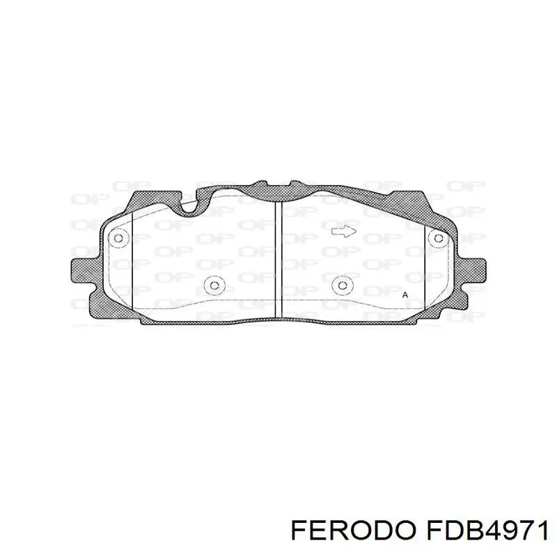 Передние тормозные колодки FDB4971 Ferodo