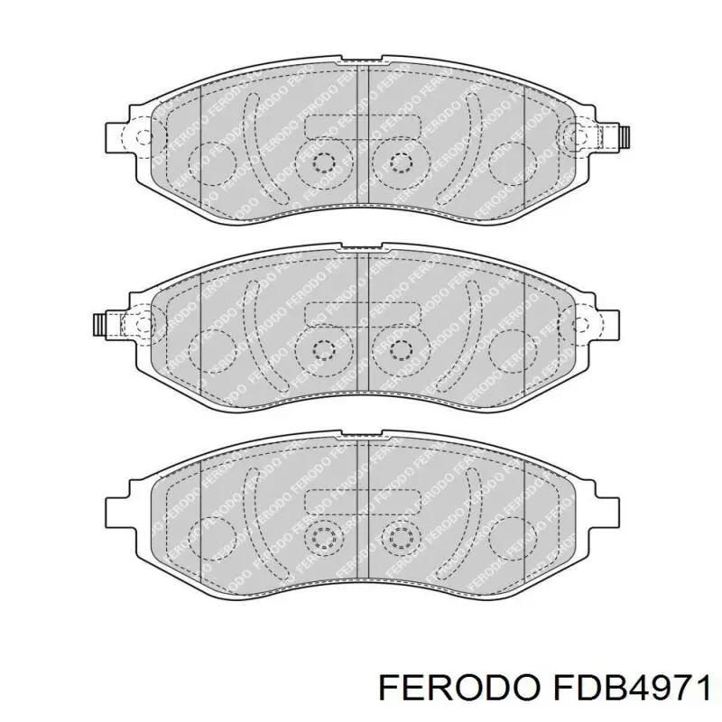 FDB4971 Ferodo колодки тормозные передние дисковые