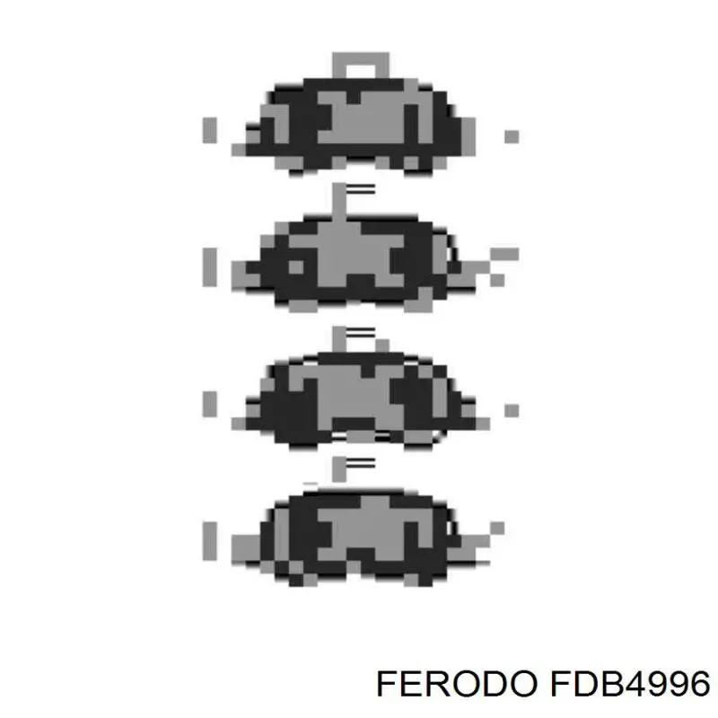 Pastillas de freno delanteras FDB4996 Ferodo