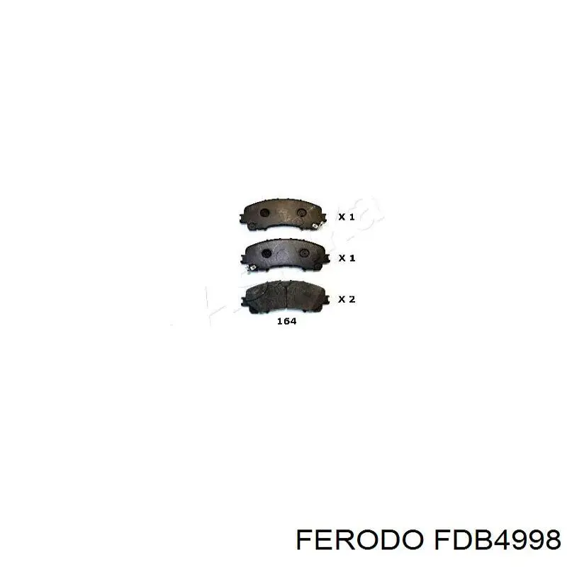 Колодки Ferodo FDB4998 цена, от 38.03 USD