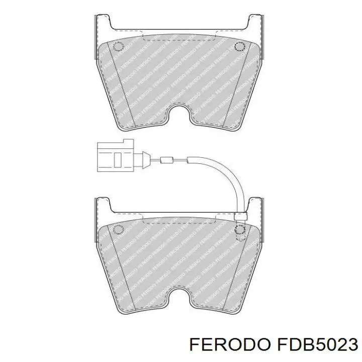 FDB5023 Ferodo sapatas do freio dianteiras de disco