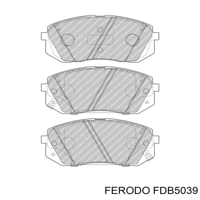 Передние тормозные колодки FDB5039 Ferodo