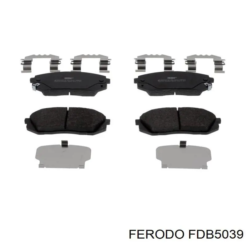 Pastillas de freno delanteras FDB5039 Ferodo