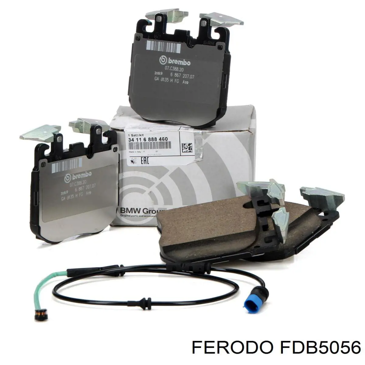 FDB5056 Ferodo Колодки тормозные дисковые комплект