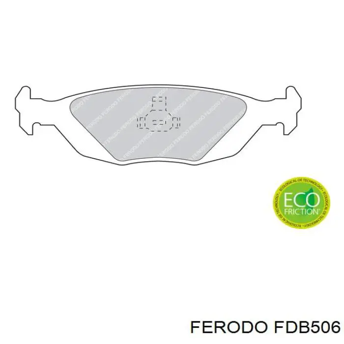 FDB506 Ferodo колодки тормозные задние дисковые