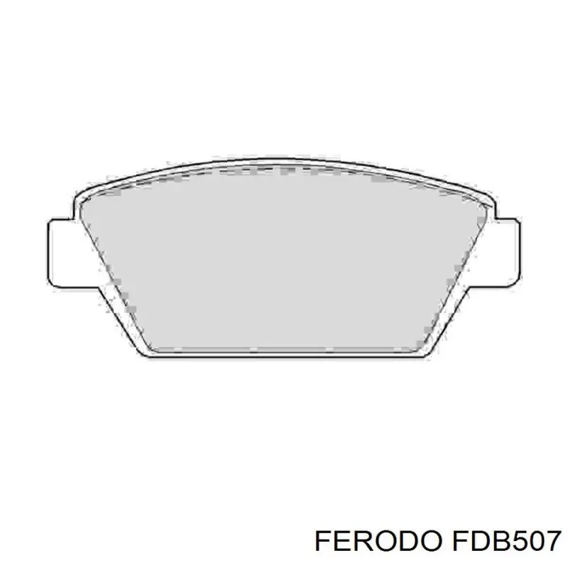 FDB507 Ferodo колодки тормозные задние дисковые