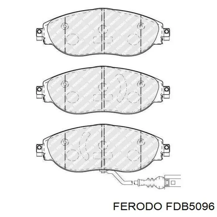 Передние тормозные колодки FDB5096 Ferodo