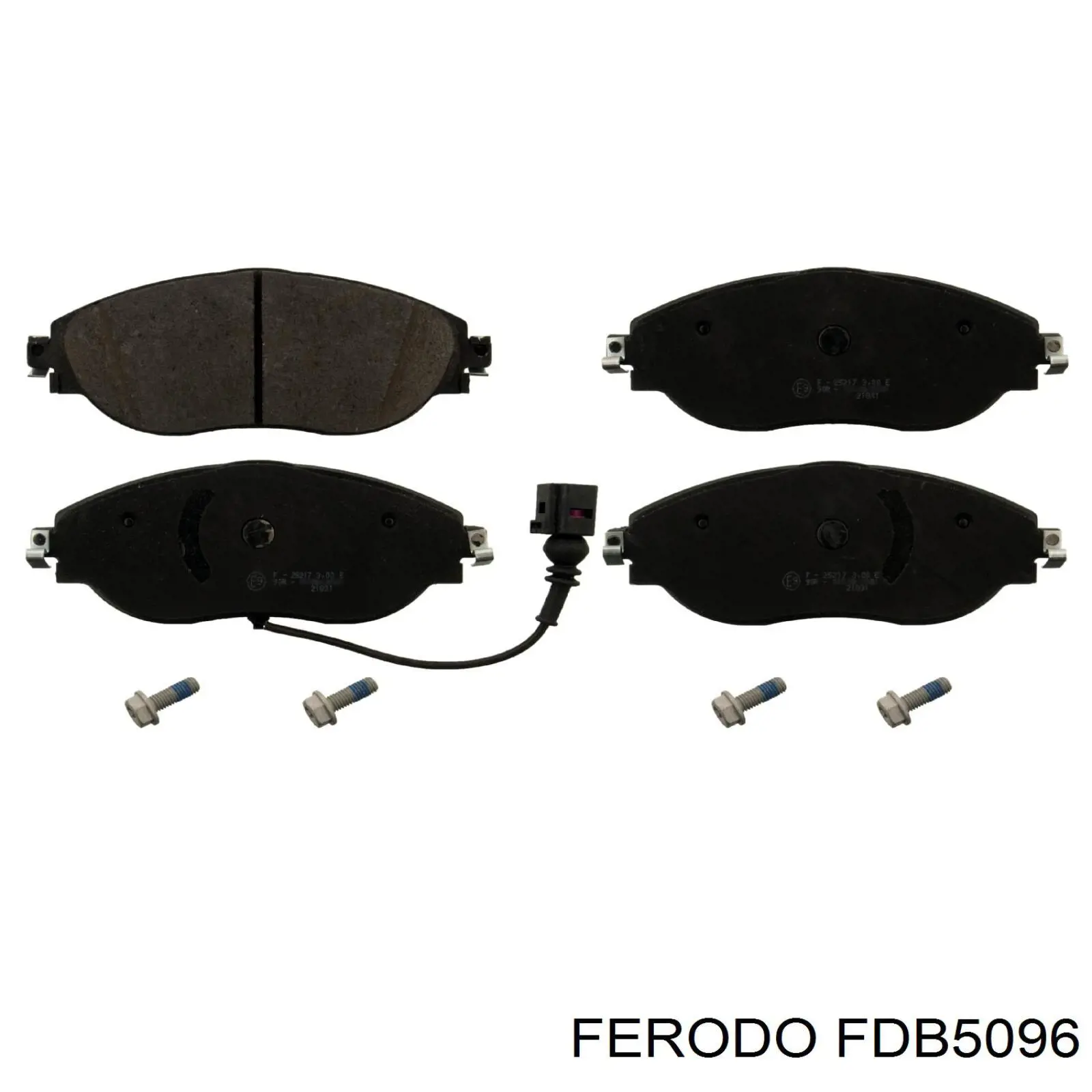 Передние тормозные колодки FDB5096 Ferodo