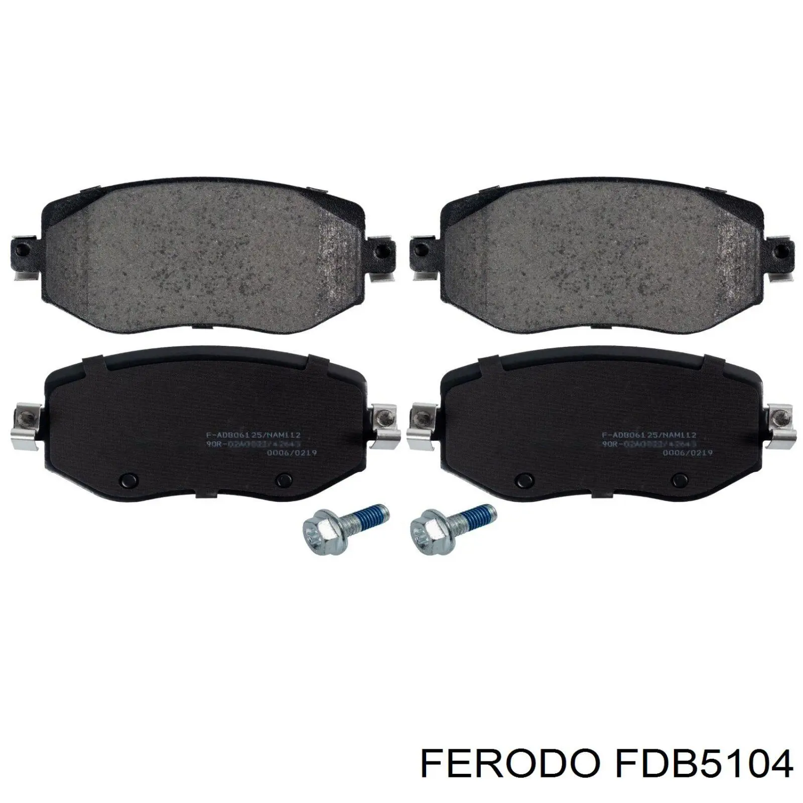 Pastillas de freno delanteras FDB5104 Ferodo