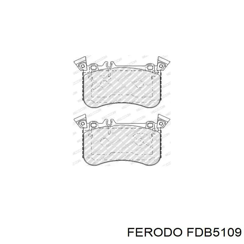 Передние тормозные колодки FDB5109 Ferodo