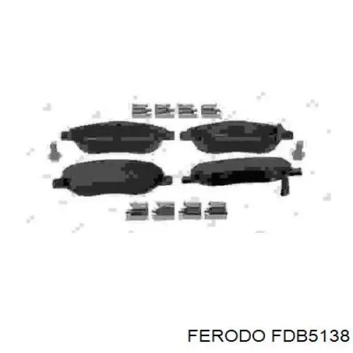 Купить FDB5138 Ferodo Колодки тормозные