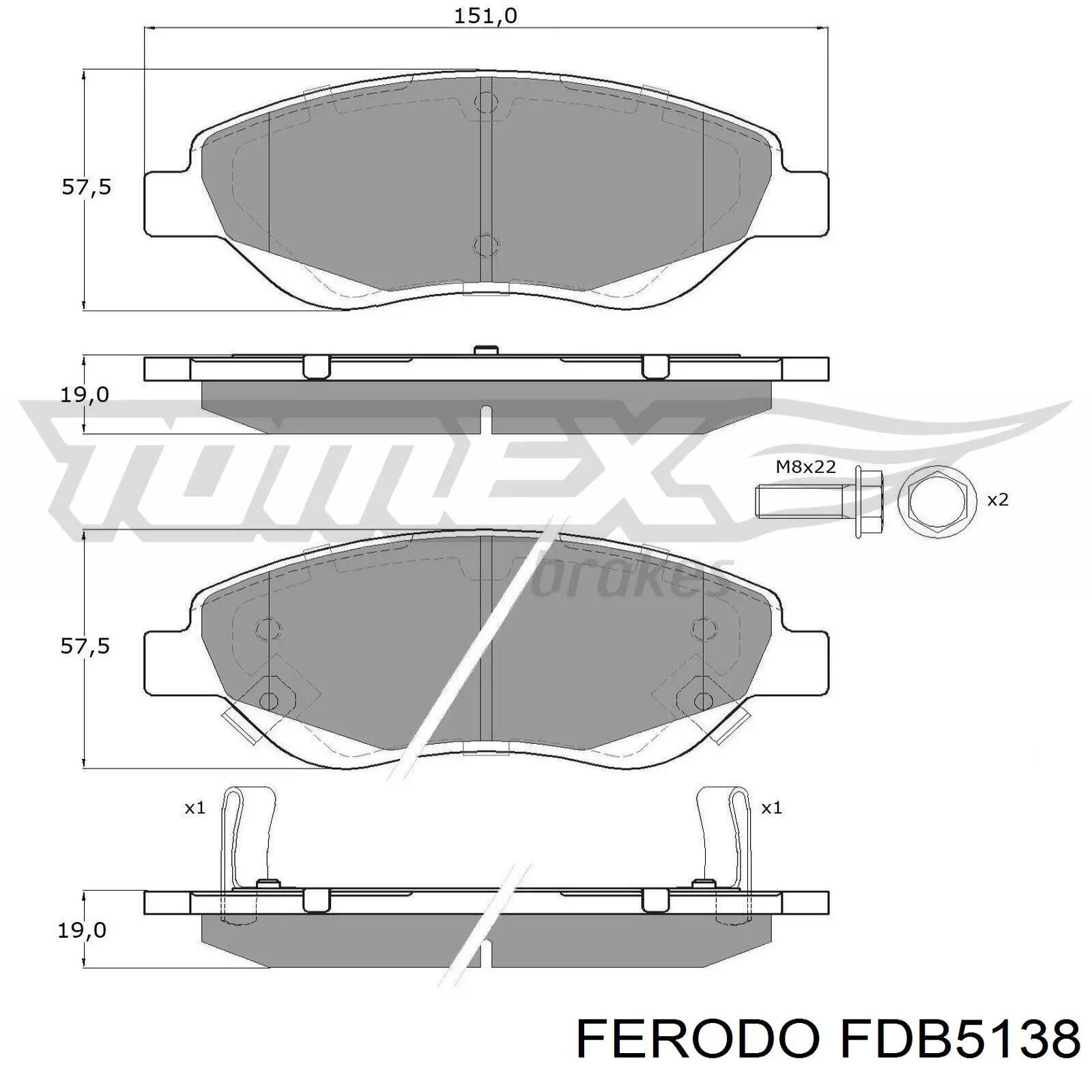 Колодки Ferodo FDB5138 цена, от 49.15 USD