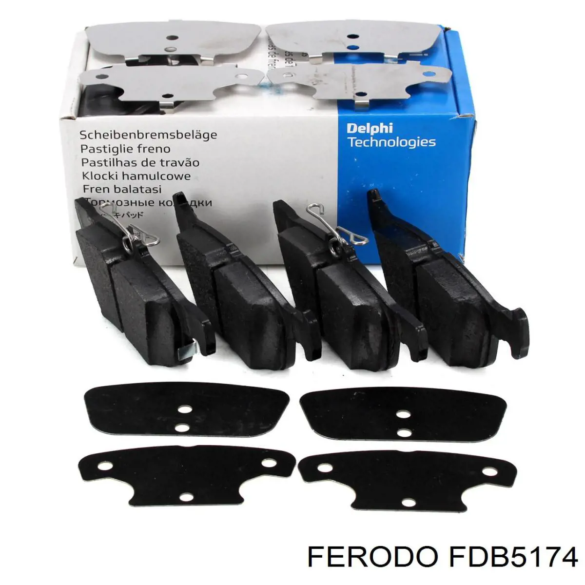 Колодки дисковые  Ferodo FDB5174 цена, от 37.19 USD