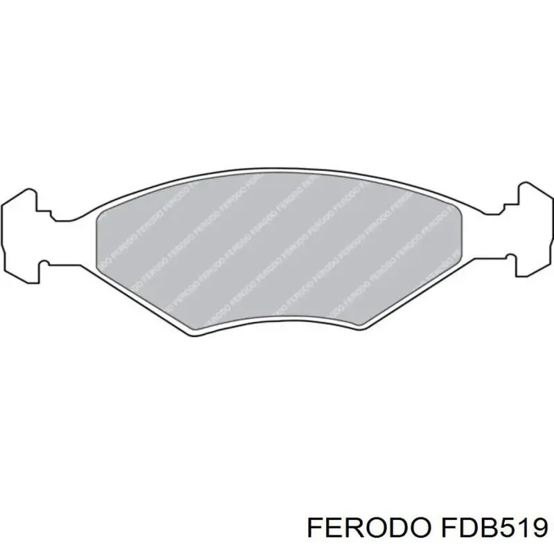 Передние тормозные колодки FDB519 Ferodo