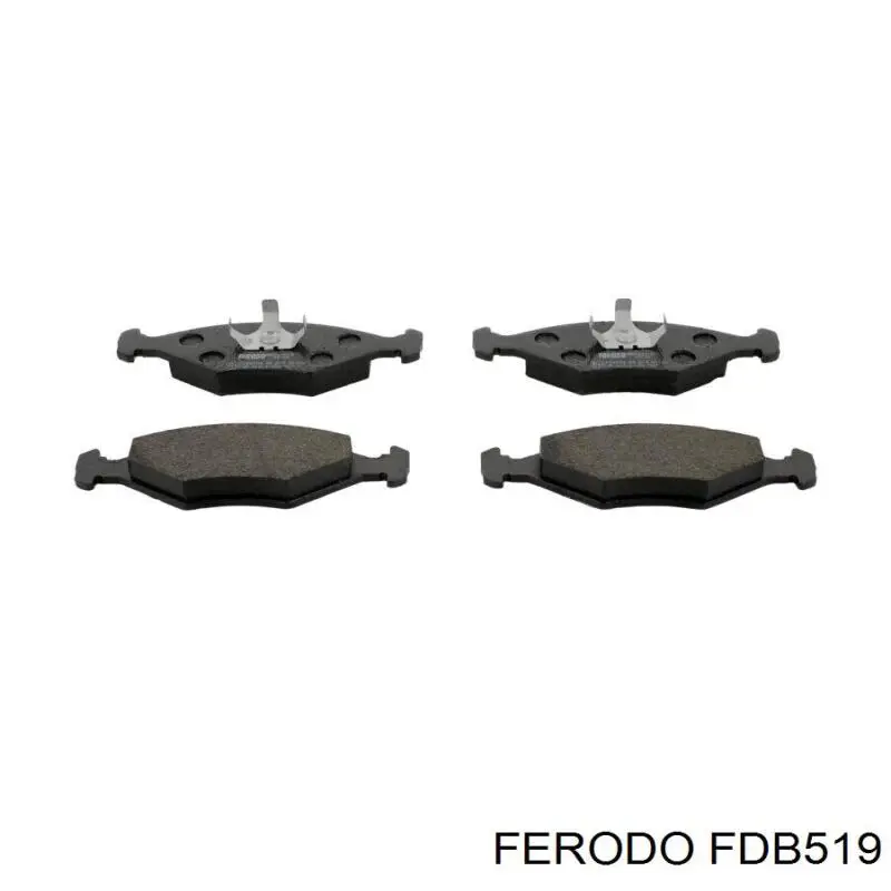 Pastillas de freno delanteras FDB519 Ferodo