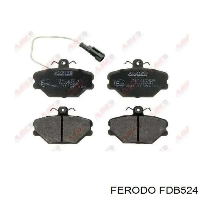 FDB524 Ferodo колодки тормозные передние дисковые