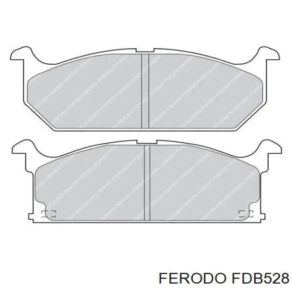 FDB528 Ferodo колодки тормозные передние дисковые