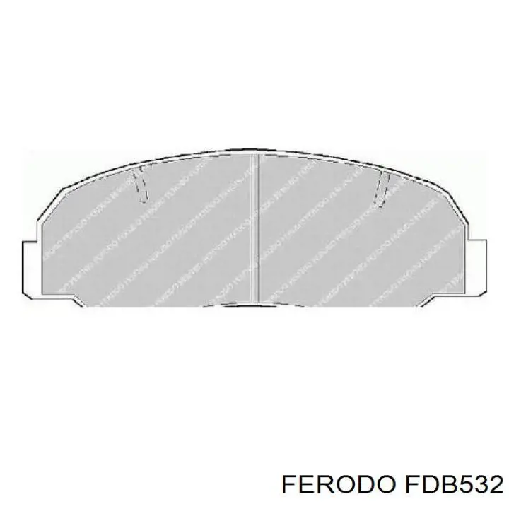 Pastillas de freno delanteras FDB532 Ferodo