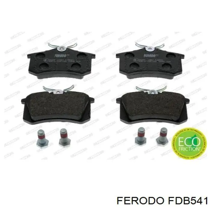 Задние тормозные колодки FDB541 Ferodo