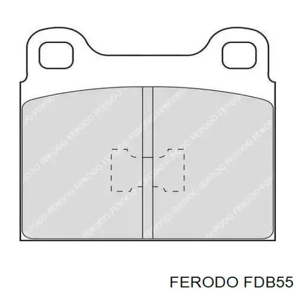 Тормозные колодки Ferodo FDB55