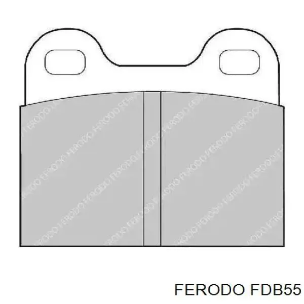 FDB55 Ferodo Колодки передние