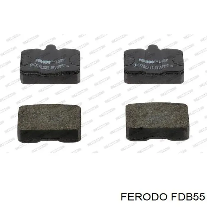 FDB55 Ferodo колодки тормозные передние дисковые