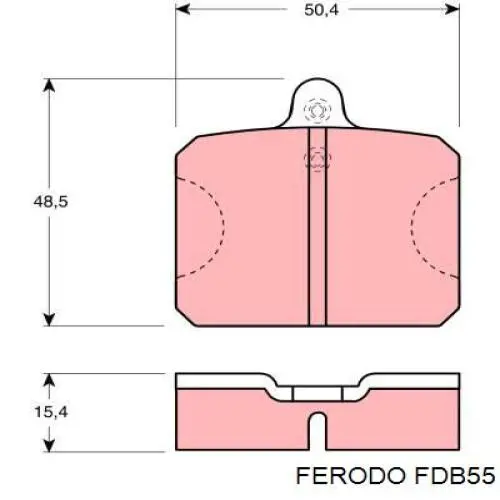 Купить FDB55 Ferodo Колодки тормозные