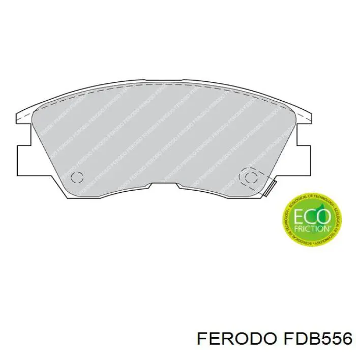 Pastillas de freno delanteras FDB556 Ferodo