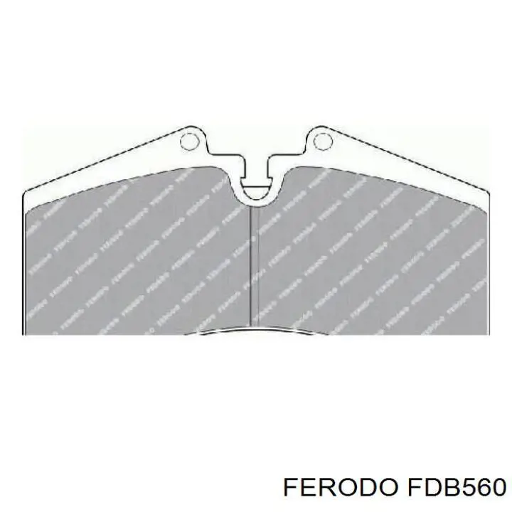 Передние тормозные колодки FDB560 Ferodo