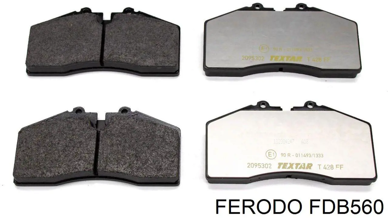 Передние тормозные колодки FDB560 Ferodo