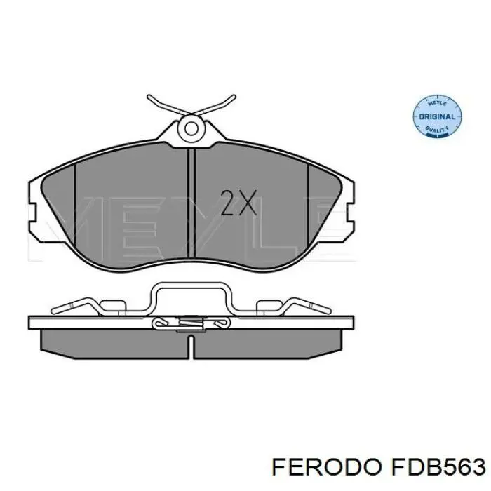 Pastillas de freno delanteras FDB563 Ferodo