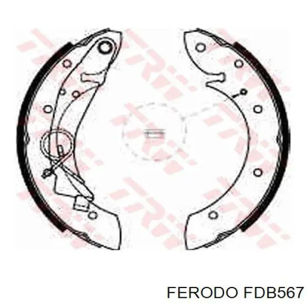 FDB567 Ferodo Колодки передние