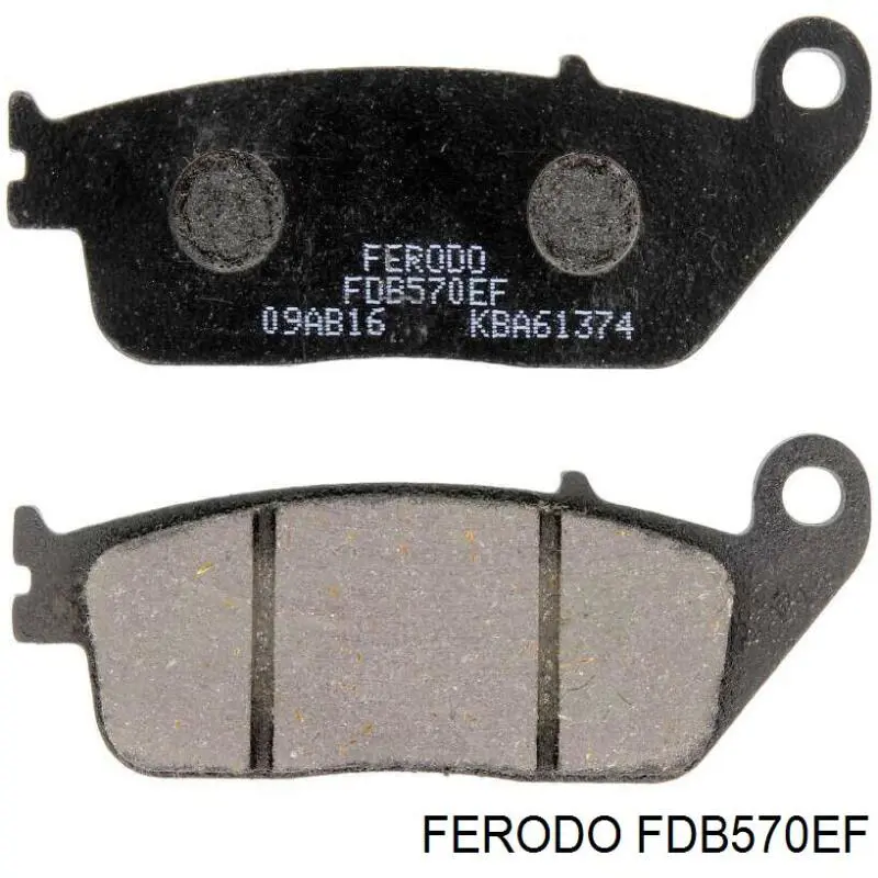 FDB570EF Ferodo sapatas do freio dianteiras de disco