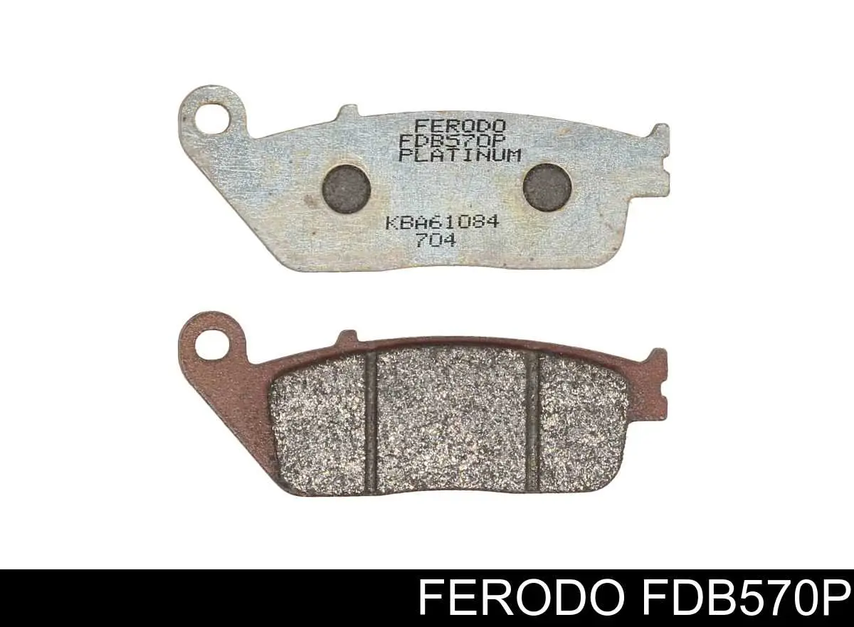 Передние тормозные колодки FDB570P Ferodo