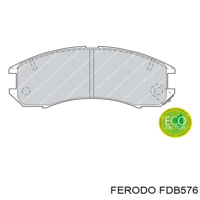 Передние тормозные колодки FDB576 Ferodo