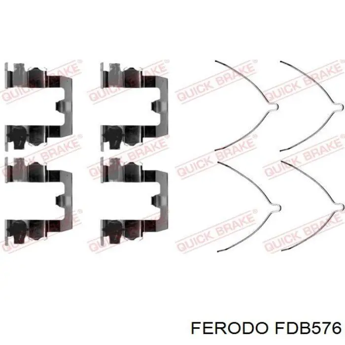 Колодки Ferodo FDB576 цена, от 16.39 USD