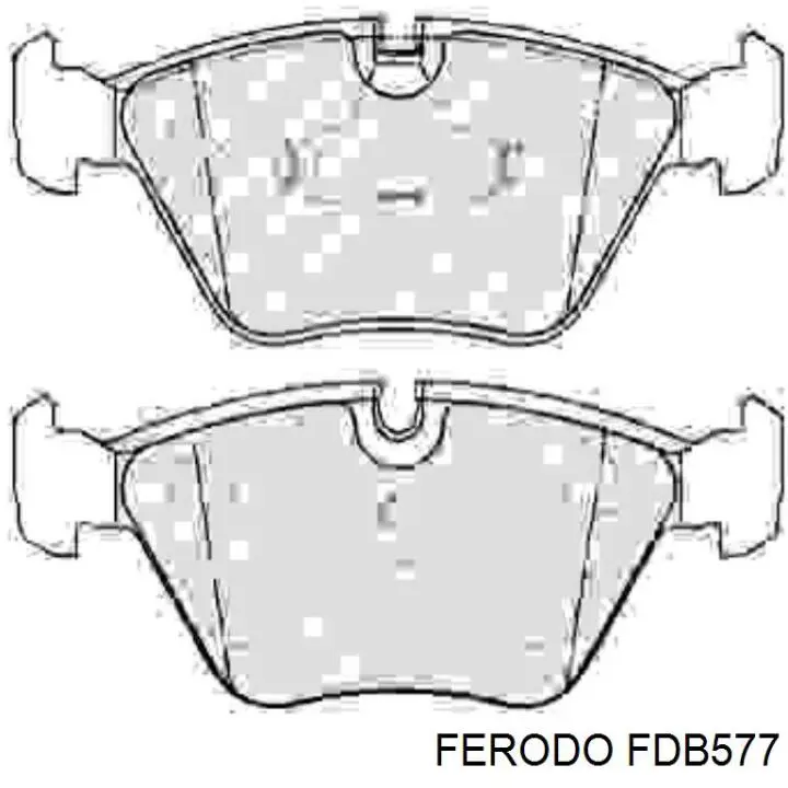 Pastillas de freno delanteras FDB577 Ferodo