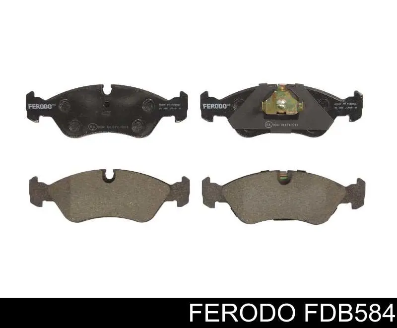 Передние тормозные колодки FDB584 Ferodo