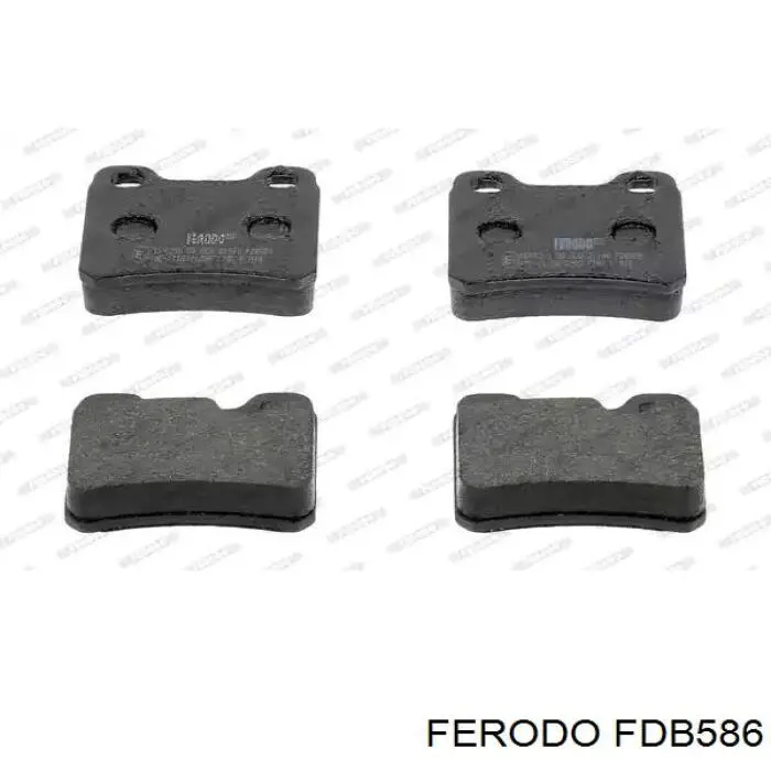 FDB586 Ferodo колодки тормозные задние дисковые