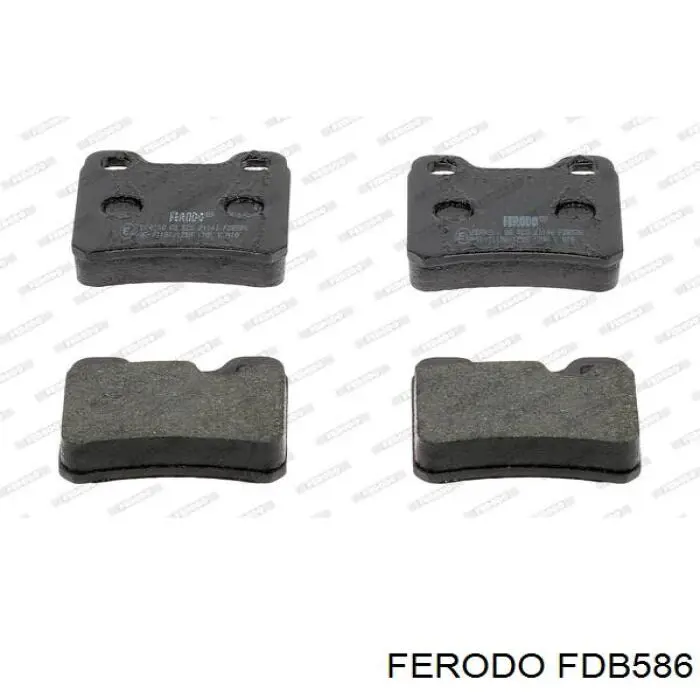 Колодки дисковые  Ferodo FDB586 цена, от 11.73 USD