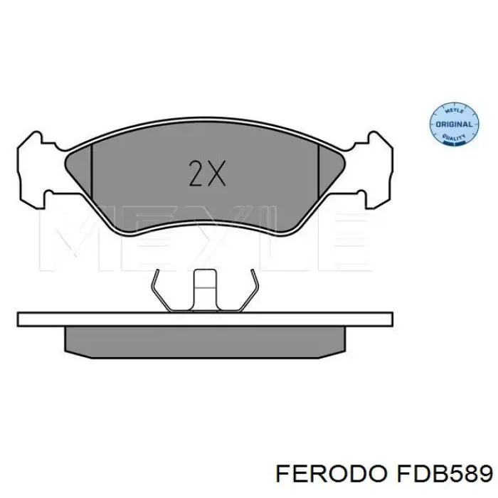 Тормозные колодки Ferodo FDB589