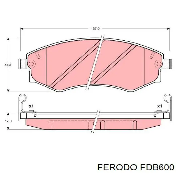 Колодки Ferodo FDB600 цена, от 13.22 USD