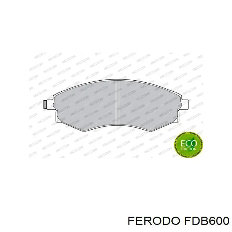 FDB600 Ferodo колодки тормозные передние дисковые