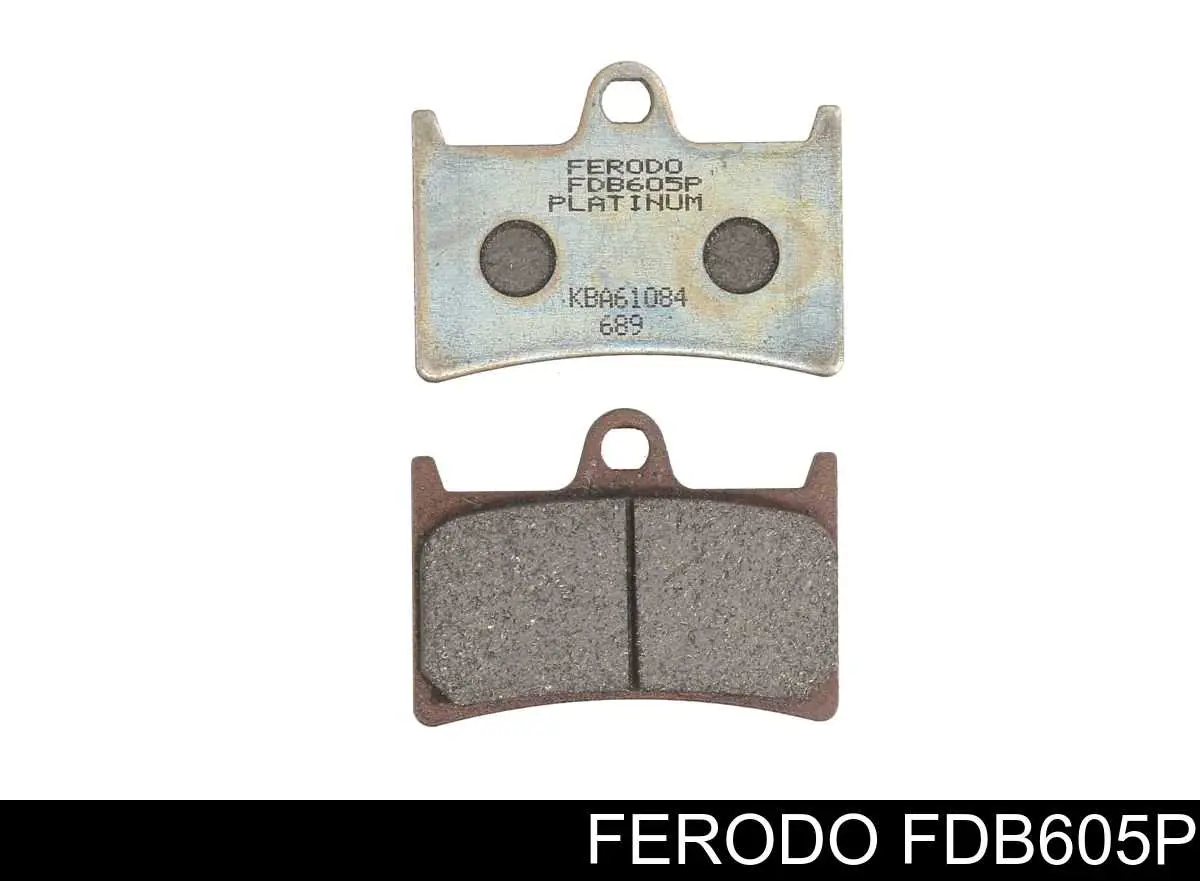 FDB605P Ferodo sapatas do freio dianteiras de disco