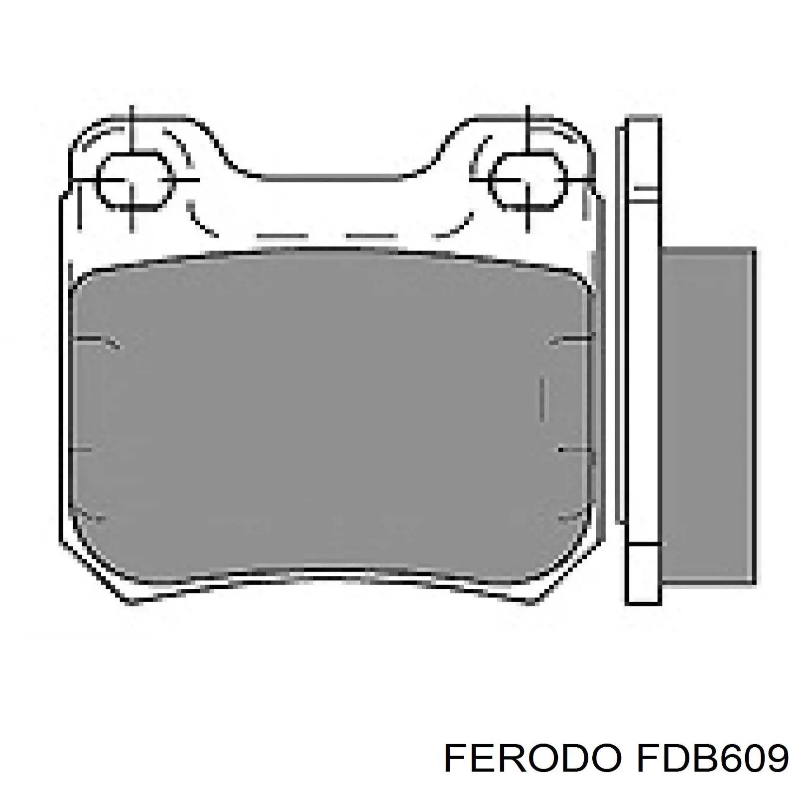 Колодки дисковые  Ferodo FDB609 цена, от 11.97 USD